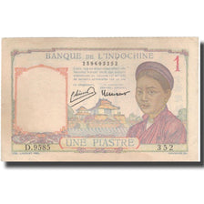 Banknote, FRENCH INDO-CHINA, 1 Piastre, Undated (1949), KM:54c, AU(55-58)