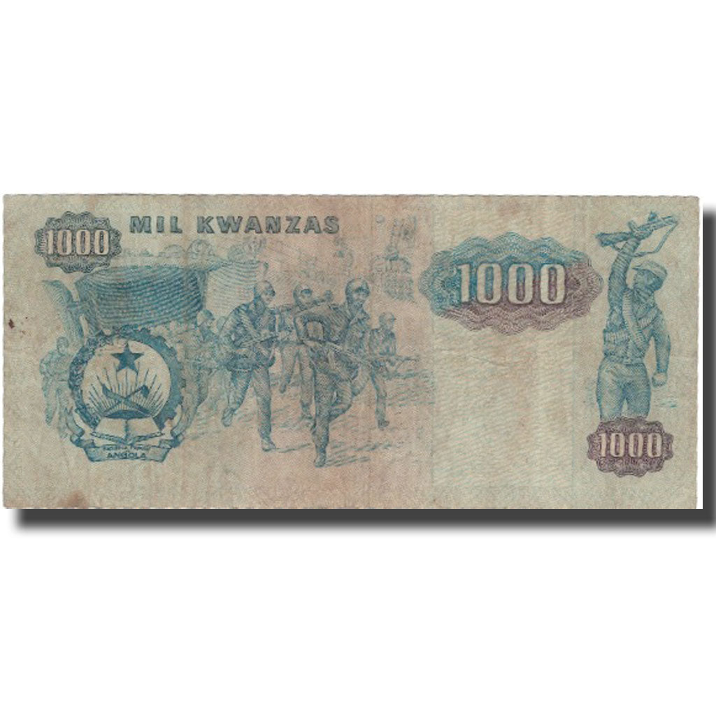 Billet, Angola, 1000 Kwanzas, 1987, 1987-11-11, KM:121b, TTB