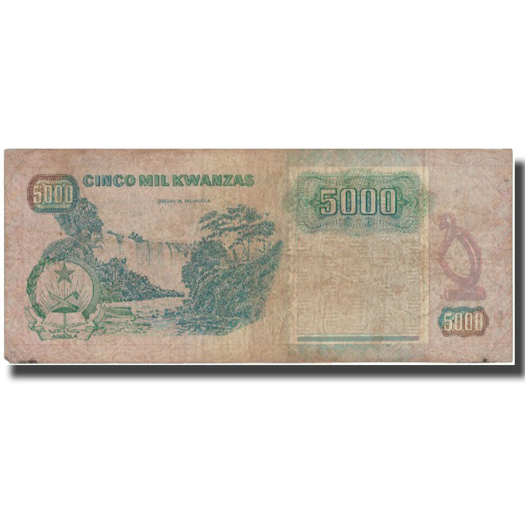Billet, Angola, 5000 Kwanzas, 1991, 1991-02-04, KM:130b, TB+