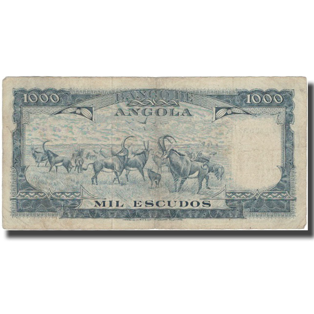 Billet, Angola, 1000 Escudos, 1970, 1970-06-10, KM:98, TB