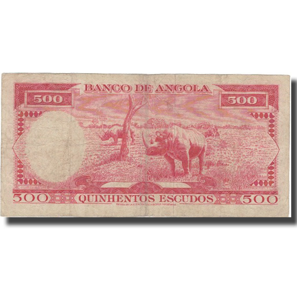 Billet, Angola, 500 Escudos, 1970, 1970-06-10, KM:97, TTB