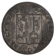 SWISS CANTONS, Sol, 1833, Genève, KM #120, EF(40-45), Billon, 1.00