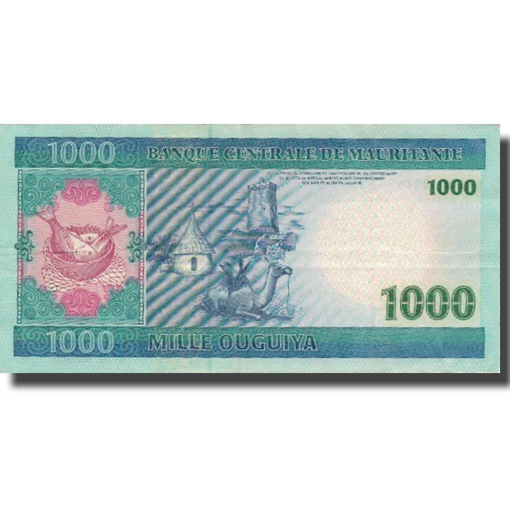 Billete, 1000 Ouguiya, 2001, Mauritania, 2001-11-28, KM:13a, MBC