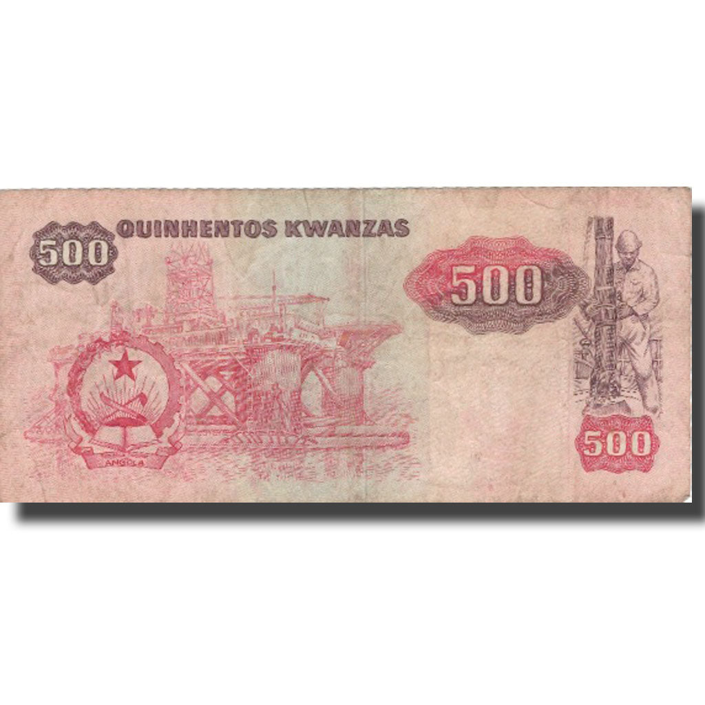 Billet, Angola, 500 Kwanzas, 1984, 1984-01-07, KM:120A, TB+