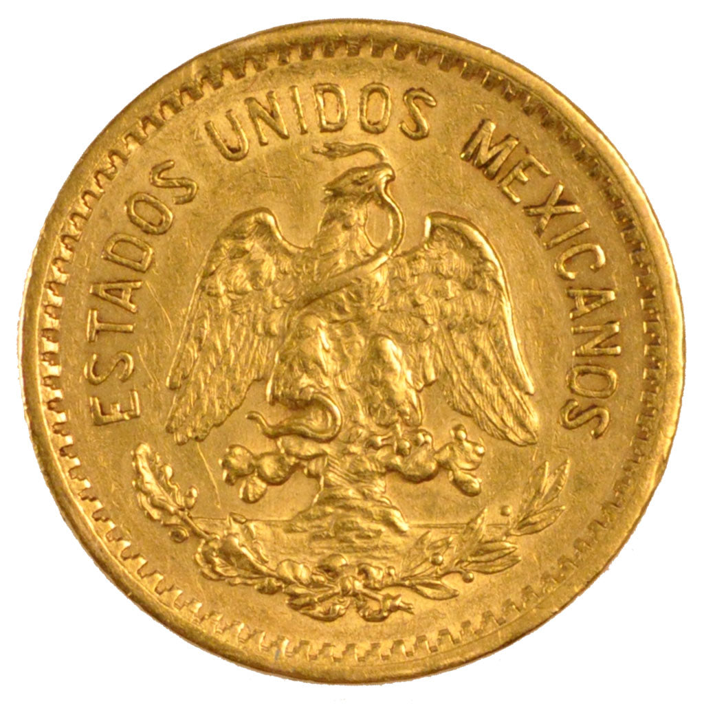MEXICO, 10 Pesos, 1907, Mexico City, KM #473, EF(40-45), Gold, 22.5, 8.34