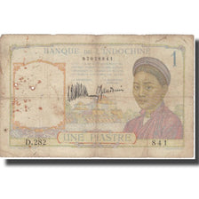 Banknote, FRENCH INDO-CHINA, 1 Piastre, undated 1933, KM:52, F(12-15)