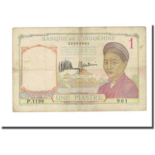 Banknote, FRENCH INDO-CHINA, 1 Piastre, undated 1933, KM:54a, VF(20-25)