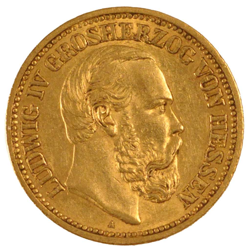 GERMAN STATES, 20 Mark, 1892, Berlin, KM #365, EF(40-45), Gold, 7.96