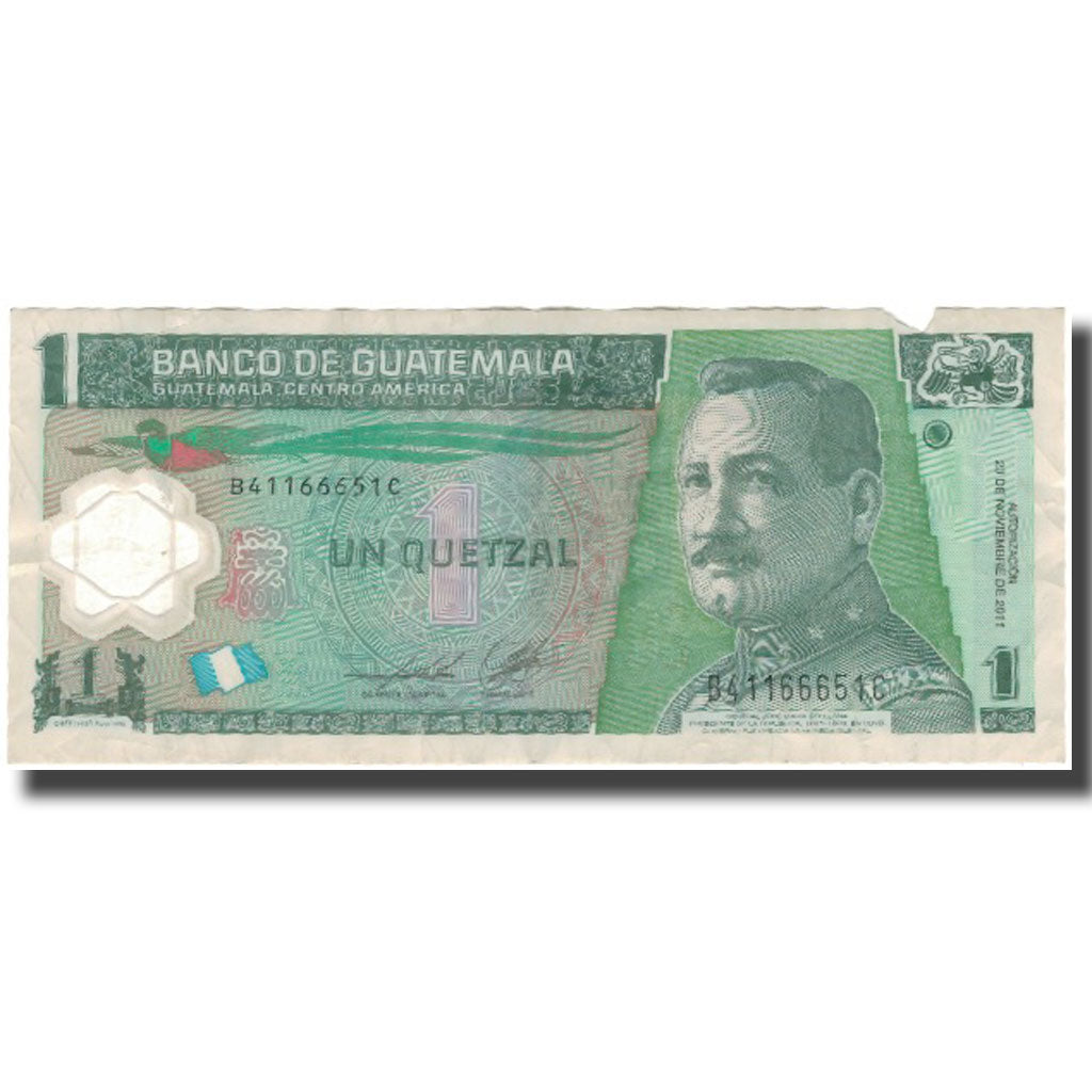 Billete, 1 Quetzal, 2011, Guatemala, 2011-11-23, RC+