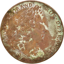 France, Medal, Louis XIV, Bâtiments du roi, History, VF(20-25), Copper