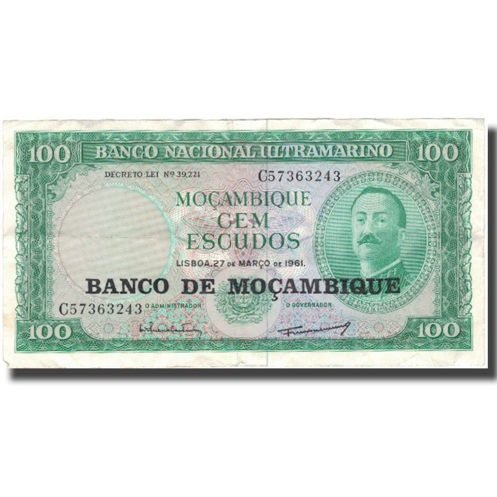 Banknote, Mozambique, 100 Escudos, KM:117a, EF(40-45)