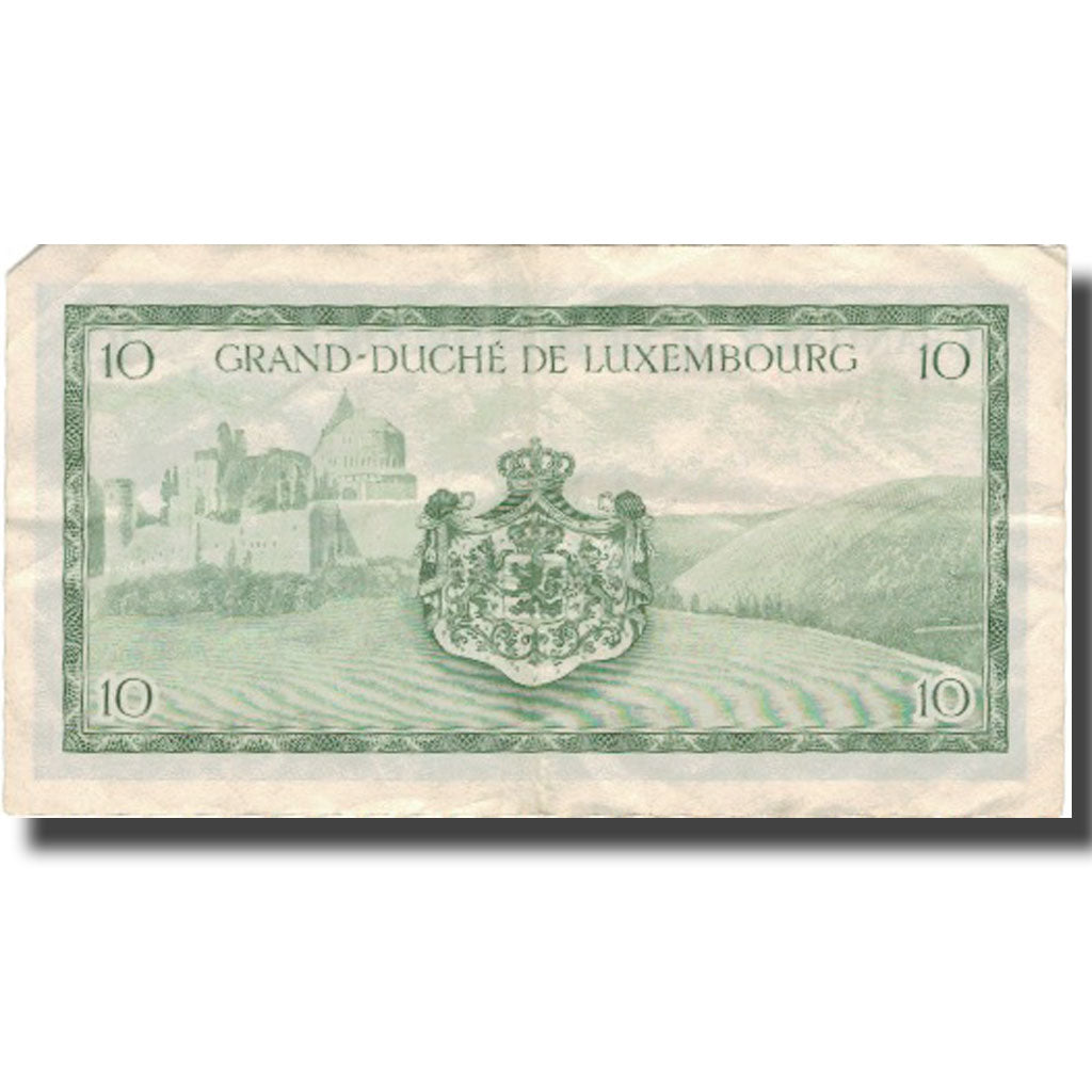 Banknote, Luxembourg, 10 Francs, Undated (1954), KM:48a, VF(30-35)