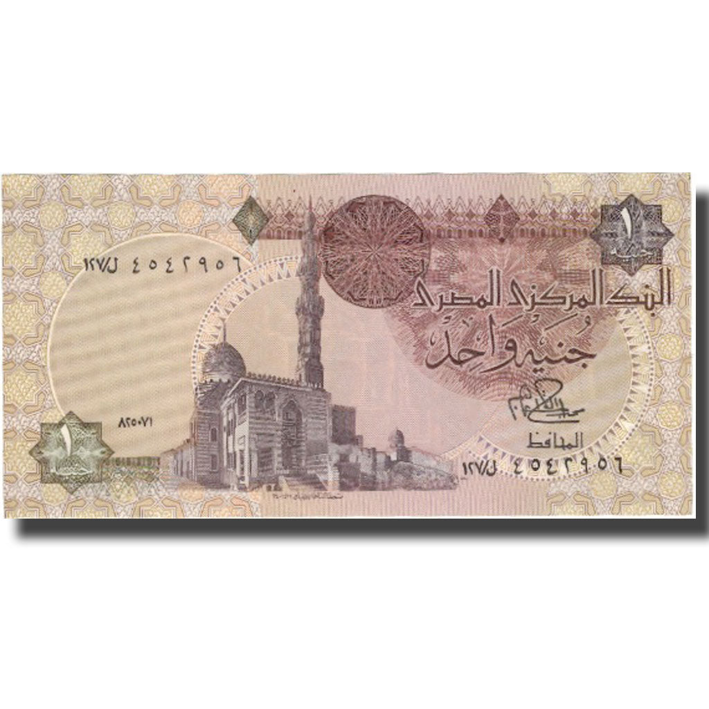 Banknot, Egipt, 1 Pound, Undated (1993-99), Undated, KM:50e, AU(55-58)