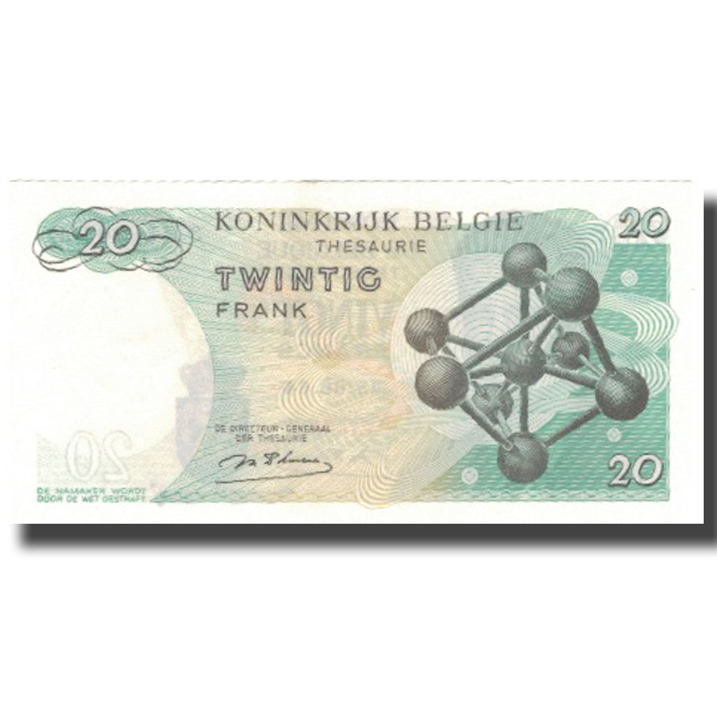 Banknote, Belgium, 20 Francs, 1964, 1964-06-15, KM:138, UNC(60-62)