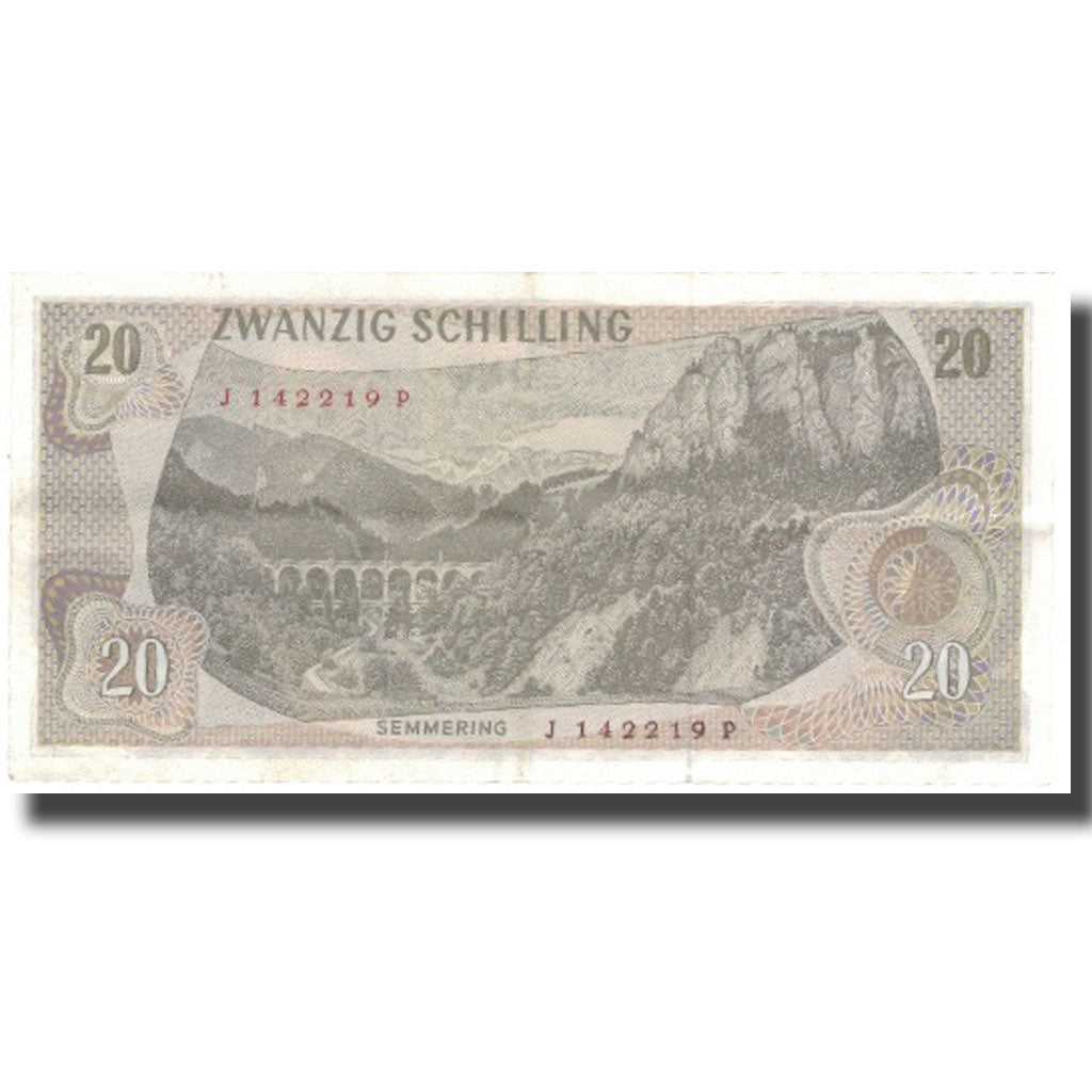 Banknote, Austria, 20 Schilling, 1967, 1967-07-02, KM:142a, UNC(60-62)