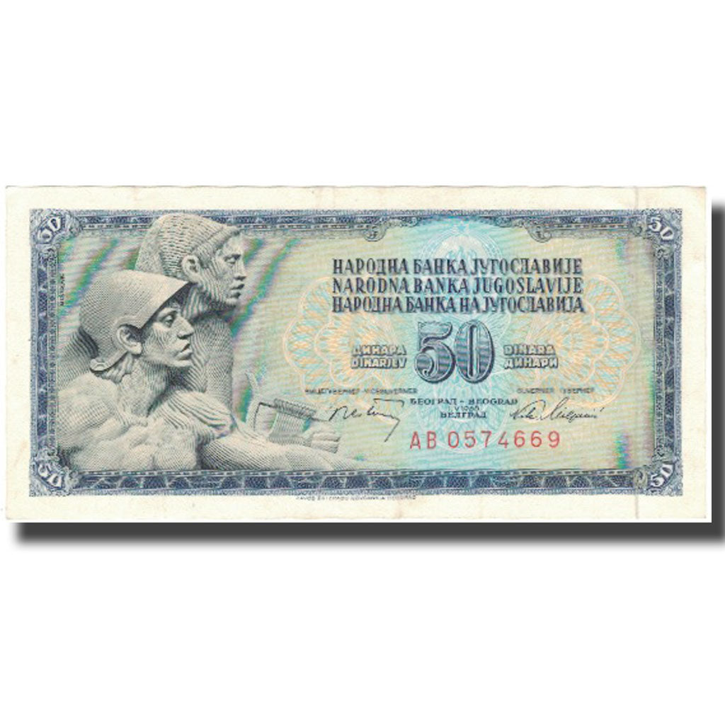 Billet, Yougoslavie, 50 Dinara, 1968, 1968-05-01, KM:89a, TTB