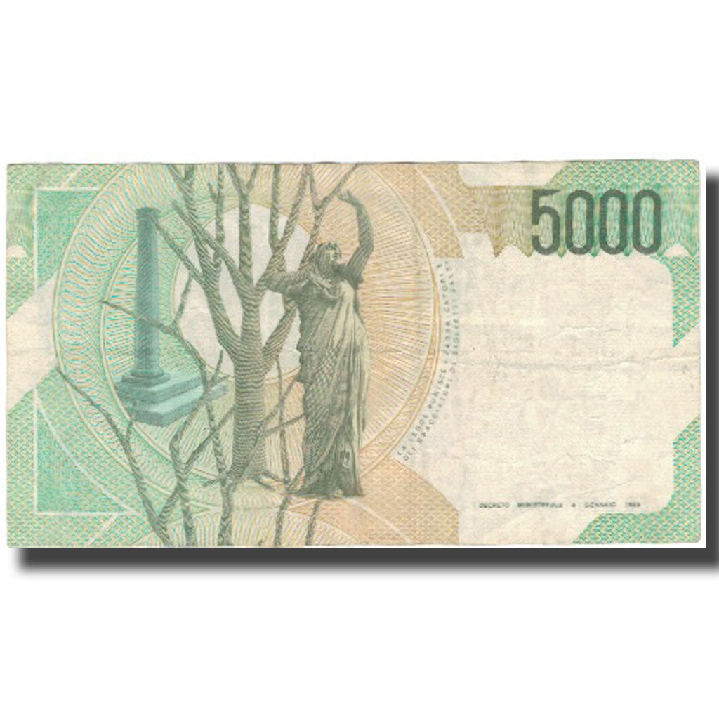 Banknote, Italy, 5000 Lire, Undated (1985), KM:111b, VF(30-35)