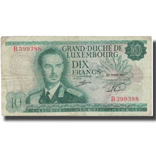 Banknote, Luxembourg, 10 Francs, 1967, 1967-03-20, KM:53a, VF(20-25)