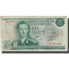 Billet, Luxembourg, 10 Francs, 1967, 1967-03-20, KM:53a, TB