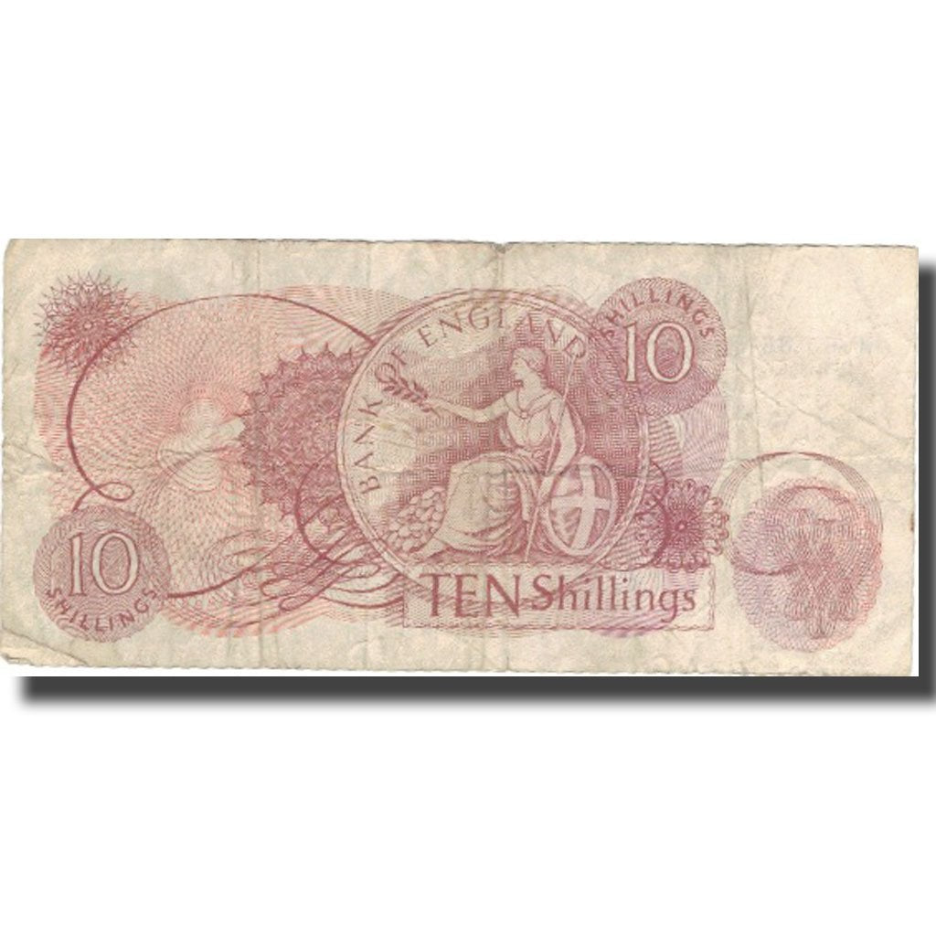 Banknote, Great Britain, 10 Shillings, Undated (1966-70), KM:373c, VF(20-25)