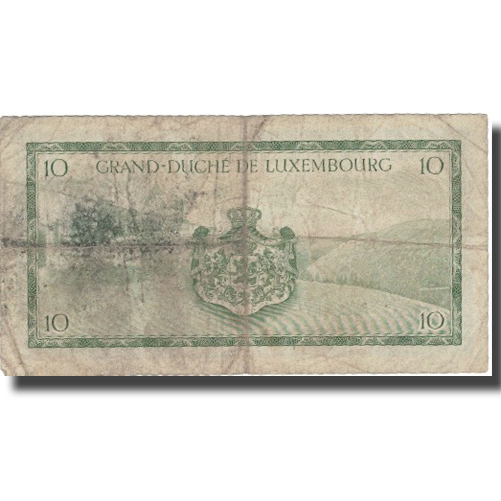 Banknote, Luxembourg, 10 Francs, Undated (1954), KM:48a, VF(20-25)