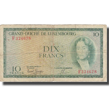 Banknote, Luxembourg, 10 Francs, Undated (1954), KM:48a, VF(20-25)