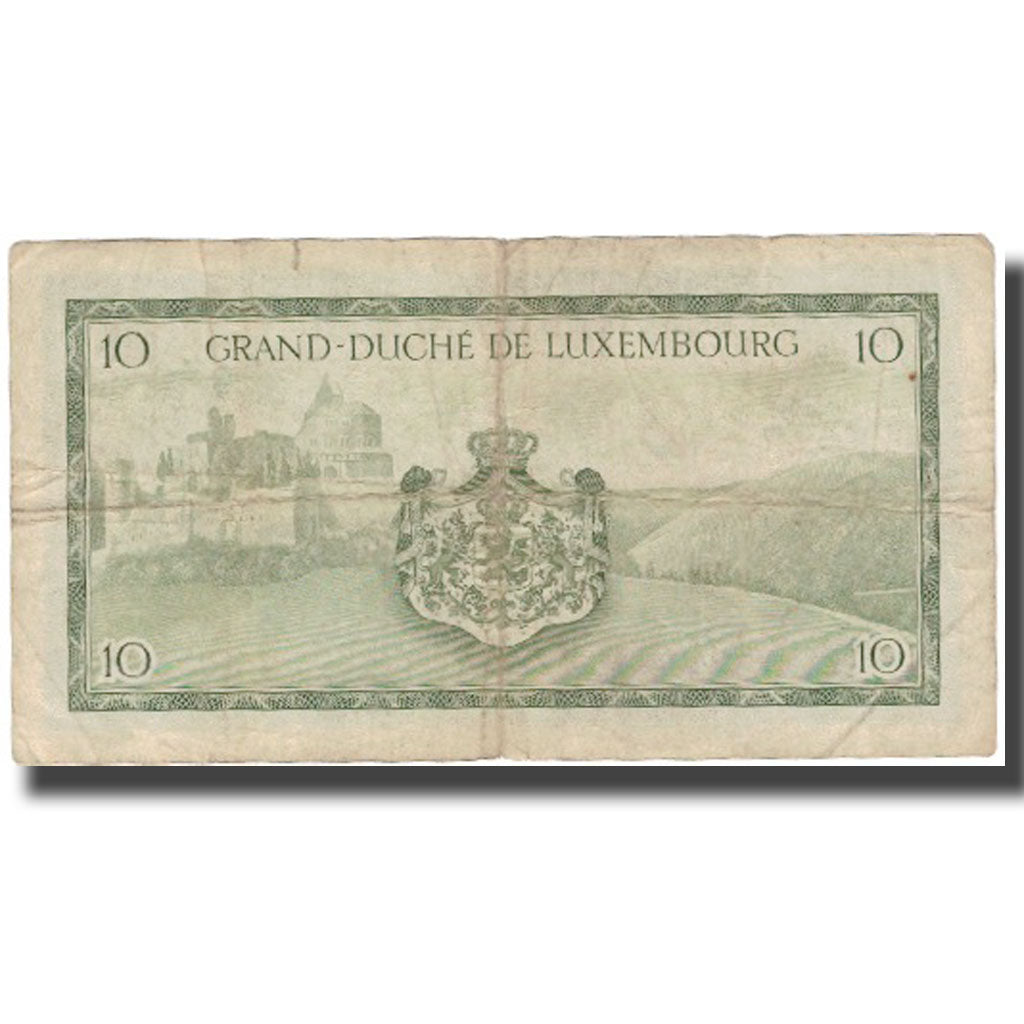 Banknote, Luxembourg, 10 Francs, Undated (1954), KM:48a, VF(20-25)