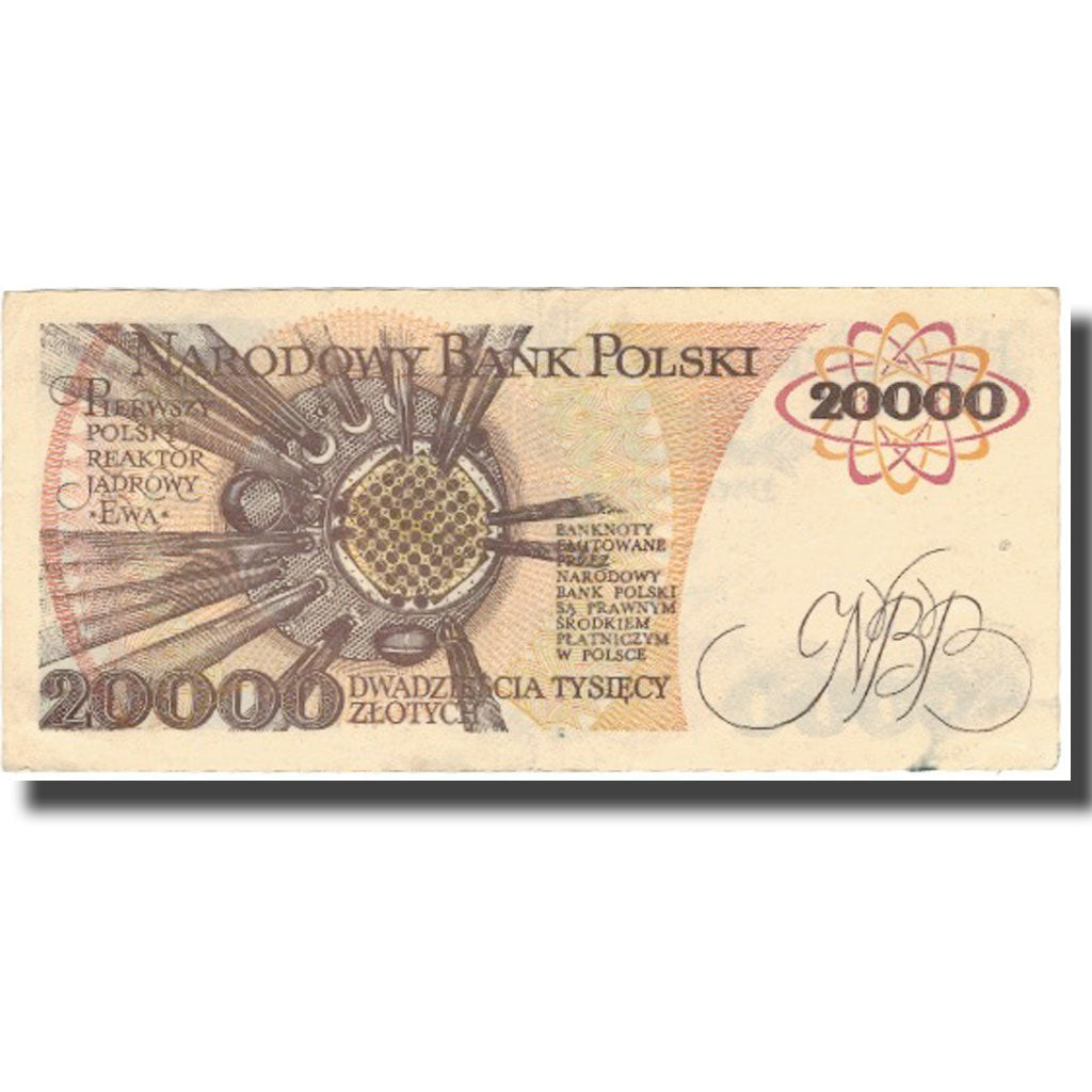 Banknote, Poland, 20,000 Zlotych, 1989, 1989-02-01, KM:152a, EF(40-45)