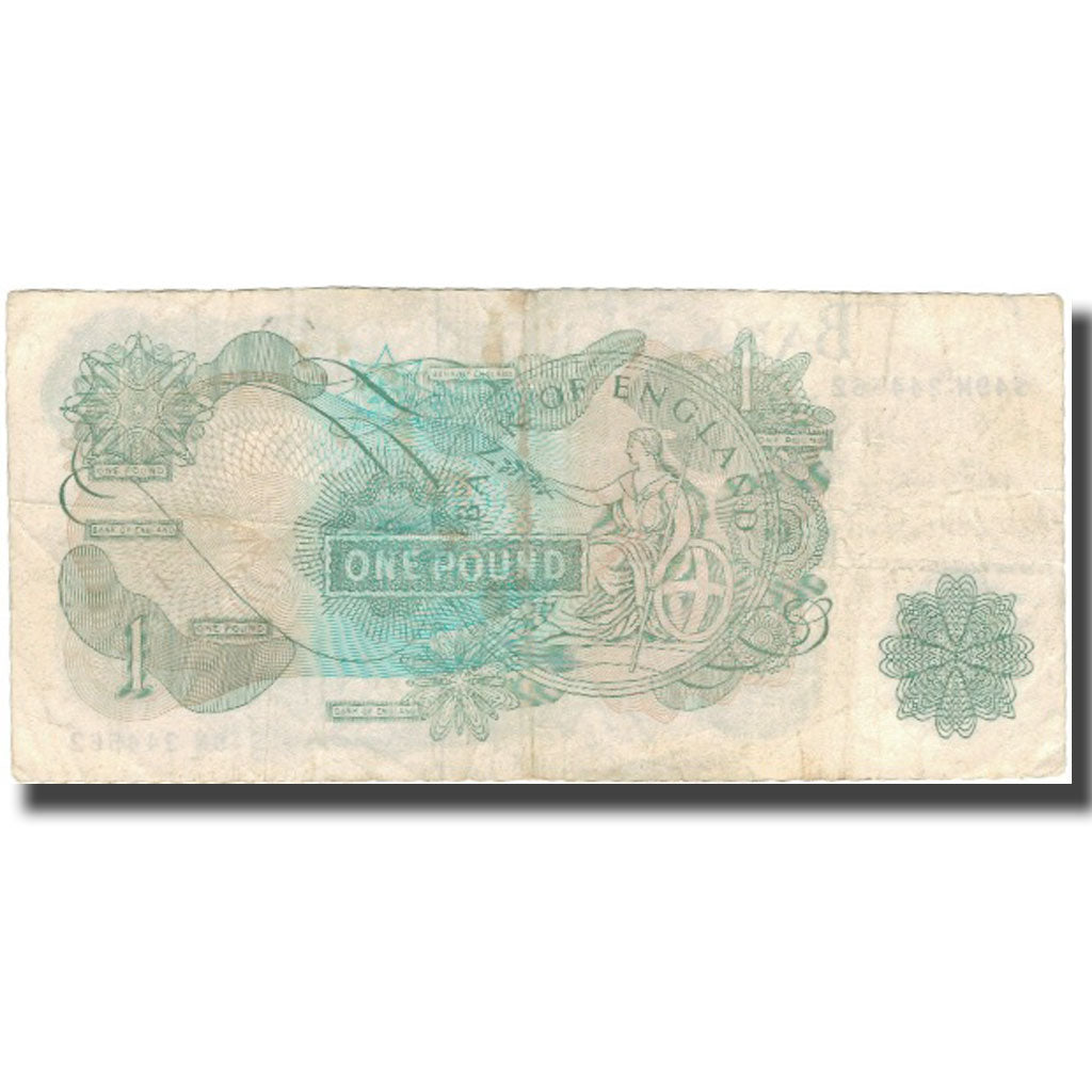 Banknote, Great Britain, 1 Pound, Undated (1966-70), KM:374e, VF(20-25)