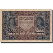 Banknote, Poland, 5000 Marek, 1920, 1920-02-07, KM:31, VF(20-25)