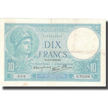 Francia, 10 Francs, 10 F 1916-1942 ''Minerve'', 1939, 1939-07-06, BB+