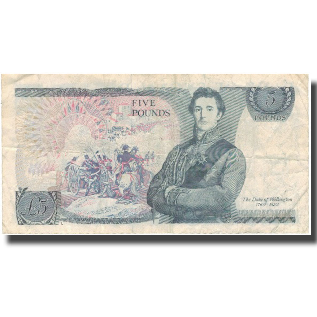 Banknote, Great Britain, 5 Pounds, Undated (1971-91), KM:378c, VF(30-35)