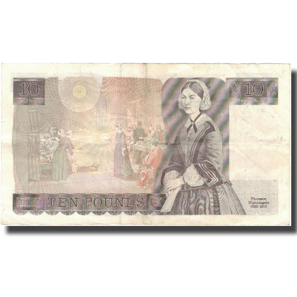 Banknote, Great Britain, 10 Pounds, Undated (1975-92), KM:379e, EF(40-45)