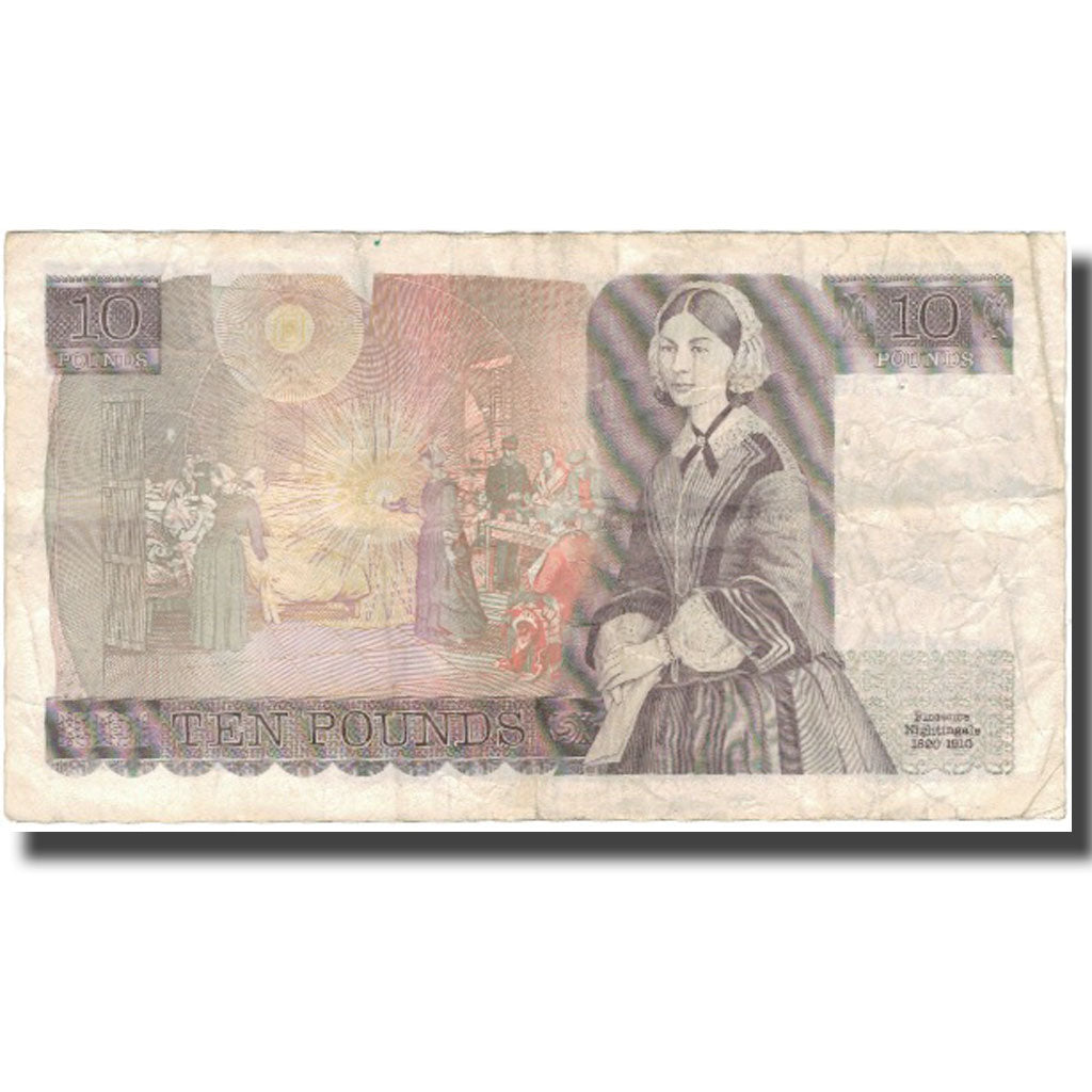 Banknote, Great Britain, 10 Pounds, Undated (1975-92), KM:379e, EF(40-45)