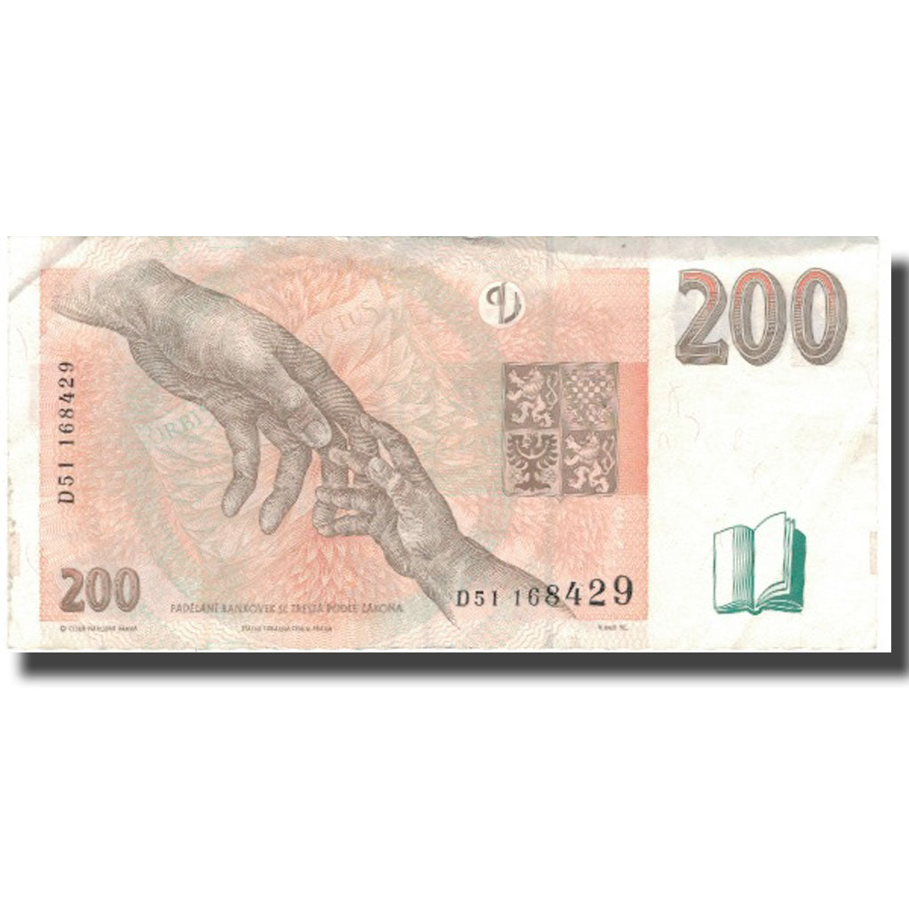 Banknote, Czech Republic, 200 Korun, 1996, 1996, KM:19, VF(30-35)