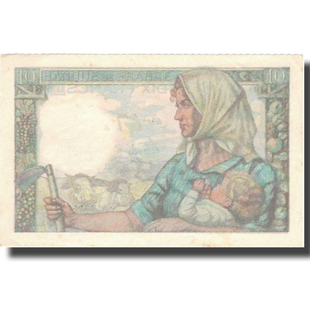 Francia, 10 Francs, 10 F 1916-1942 ''Minerve'', 1947, 1947-10-30, EBC
