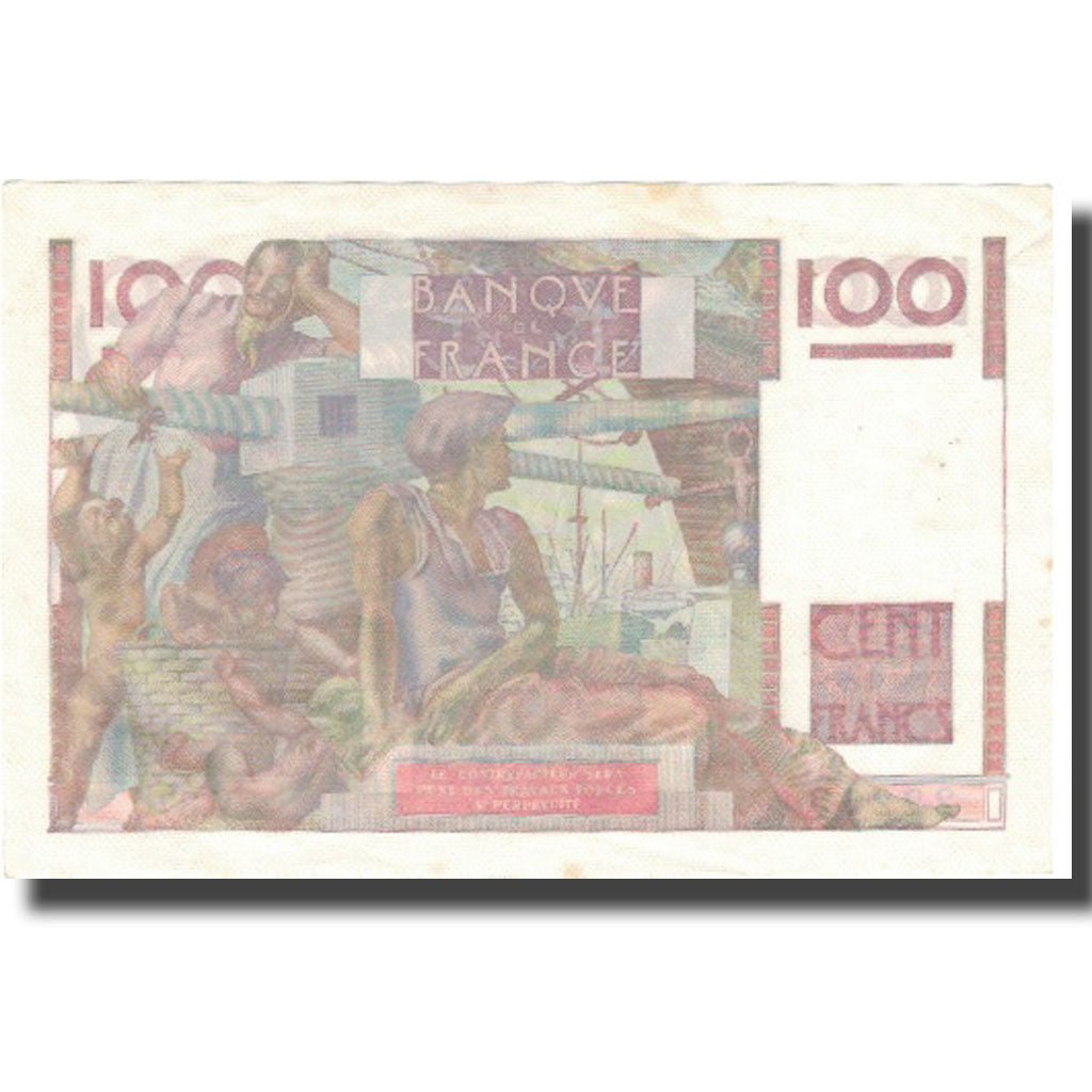 Frankrijk, 100 Francs, 100 F 1945-1954 ''Jeune Paysan'', 1950, 1950-10-12, TTB+