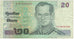 Biljet, Thailand, 20 Baht, KM:109, TB+