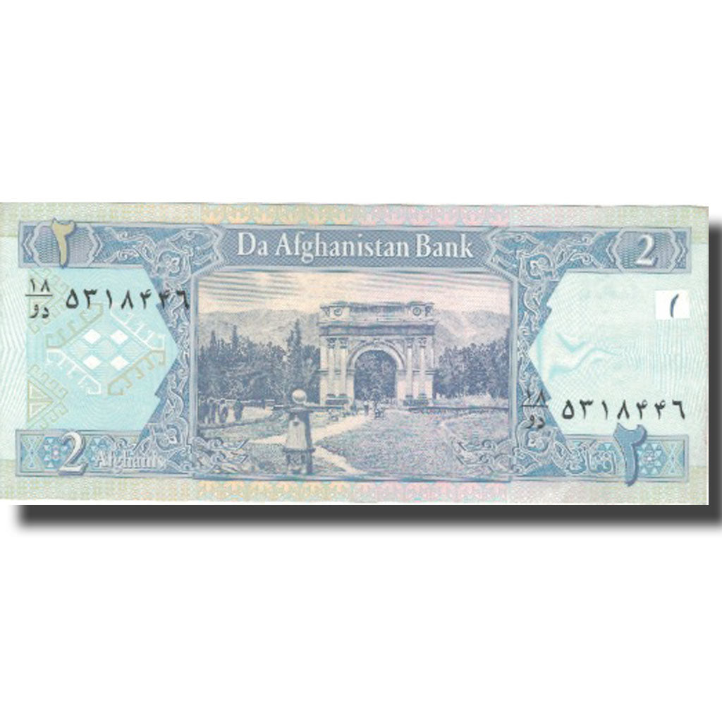 Billete, 2 Afghanis, 2002, Afganistán, 2002, KM:65a, EBC