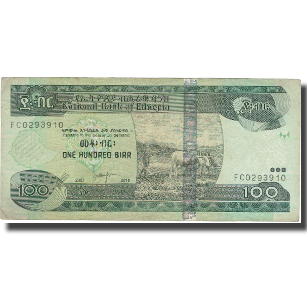 Banconote, Etiopia, 100 Birr, 2015, 2015, BB