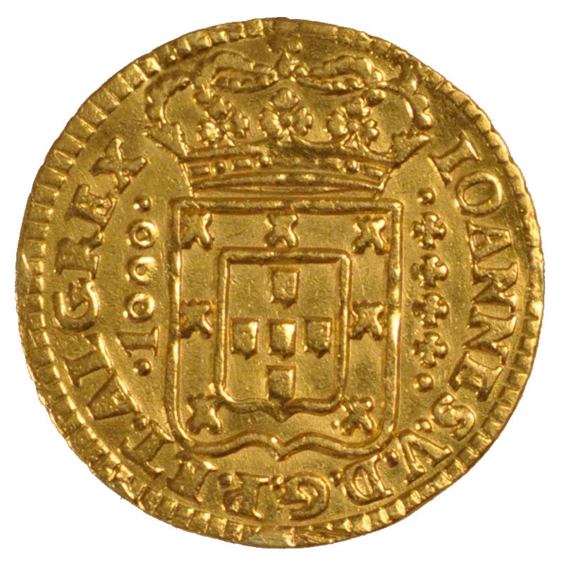 PORTUGAL, 1000 Reis, Quartinho, 1200 Reis, 1745, Lisbon, KM #182, EF(40-45),...