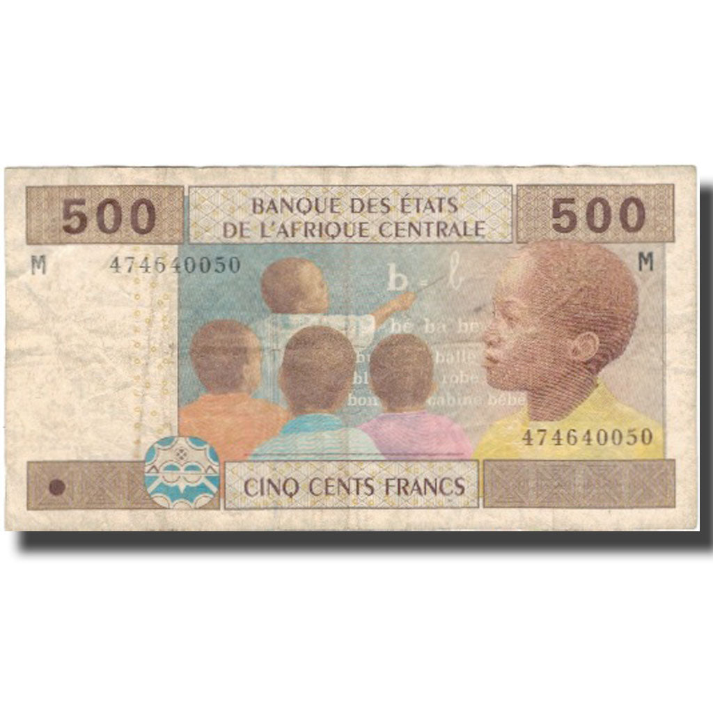 Banknote, Central African States, 500 Francs, 2002, 2002, KM:306M, F(12-15)
