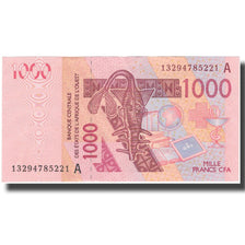 Banknote, West African States, 1000 Francs, 2003, 2003, KM:815Ta, AU(50-53)
