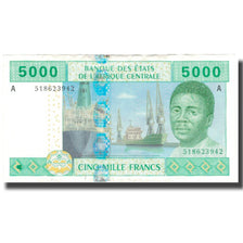 Banknote, Central African States, 5000 Francs, 2002, 2002, KM:409A, EF(40-45)