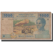 Banknote, Central African States, 1000 Francs, 2002, 2002, KM:307M, F(12-15)
