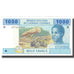 Banknote, Central African States, 1000 Francs, 2002, 2002, KM:307M, AU(50-53)