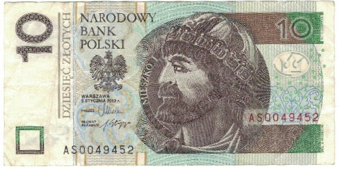 Banknot, Polska, 10 Zlotych, 2012, 2012, EF(40-45)