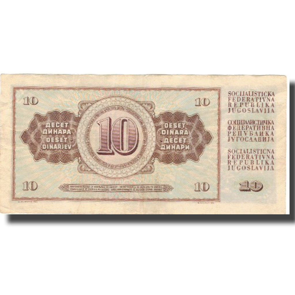 Billet, Yougoslavie, 10 Dinara, 1968, 1968-05-01, KM:82c, TB