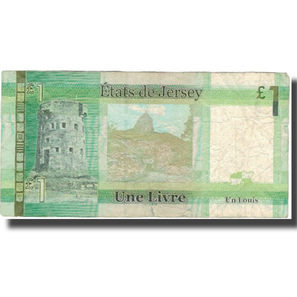 Banknote, Jersey, 1 Pound, Undated (2010), KM:32a, VF(20-25)