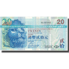 Banknote, Hong Kong, 20 Dollars, 2008, 2008-01-01, KM:207e, VF(30-35)